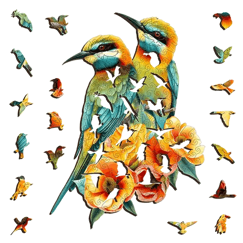 Rainbow Bee-eaters Puzzle Art Australia