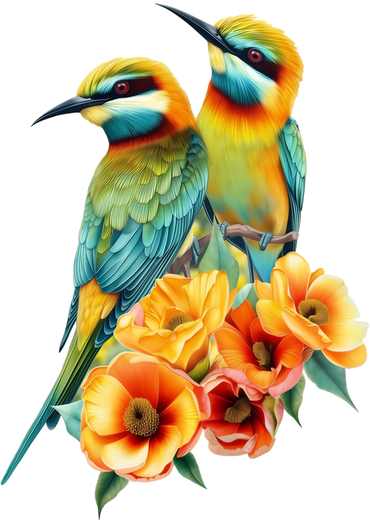 Rainbow Bee-eaters Puzzle Art Australia