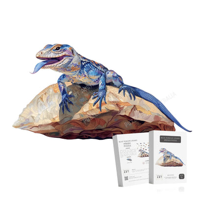 Blue Tongue Lizard Wooden Puzzle Puzzle Art Australia