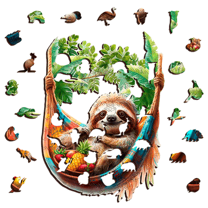 Slothing Around Puzzle Art Australia