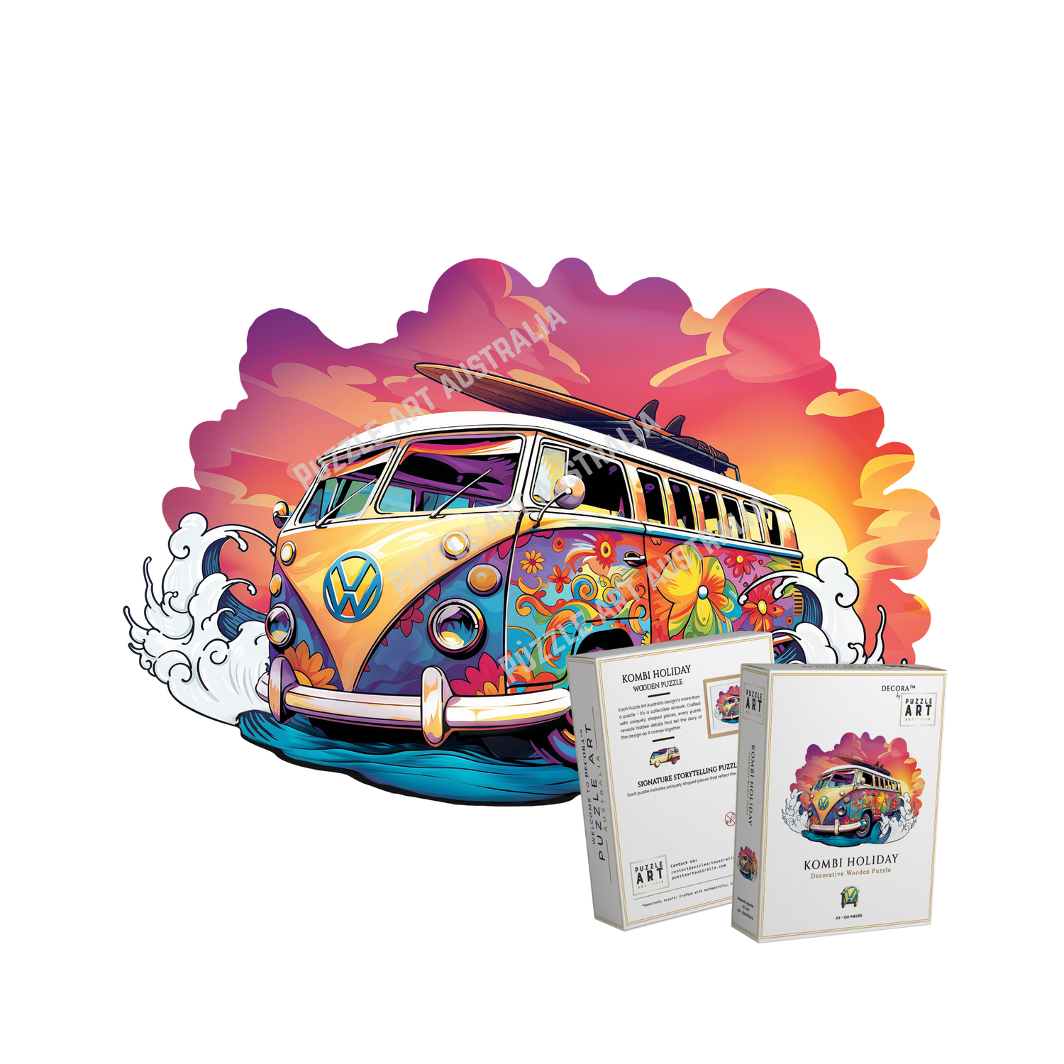 Kombi Wooden Puzzle Puzzle Art Australia