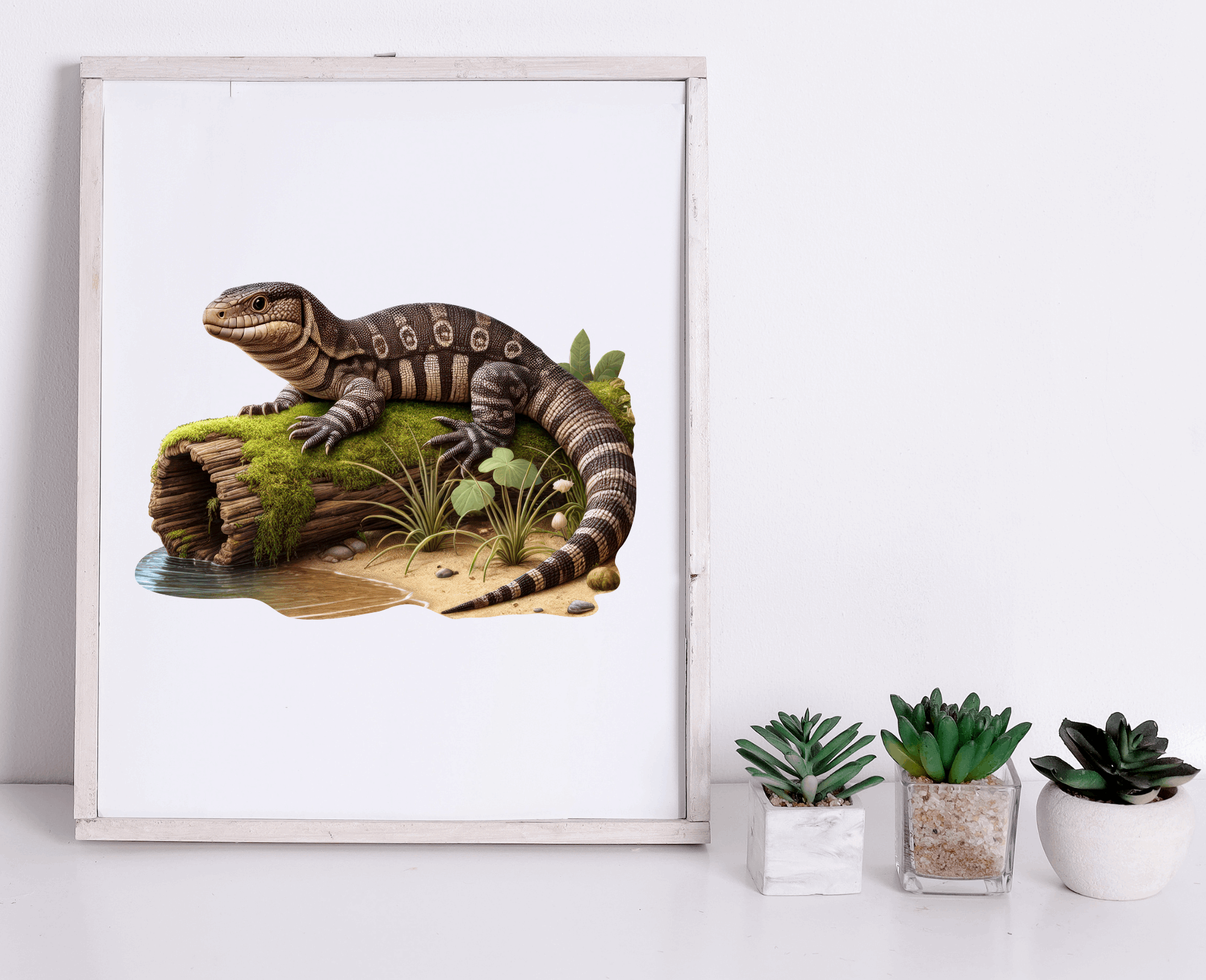 Sandstone Goanna Wooden Puzzle Puzzle Art Australia