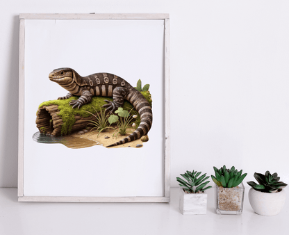 Sandstone Goanna Wooden Puzzle Puzzle Art Australia