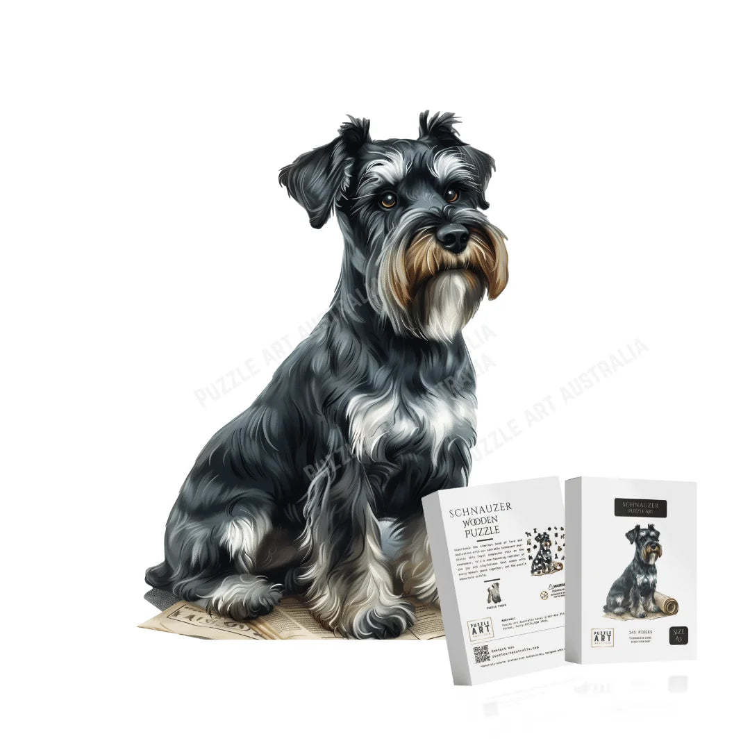 Schnauzer Wooden Puzzle Puzzle Art Australia