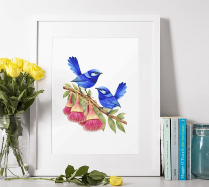 Splendid Fairy wrens Puzzle Art Australia