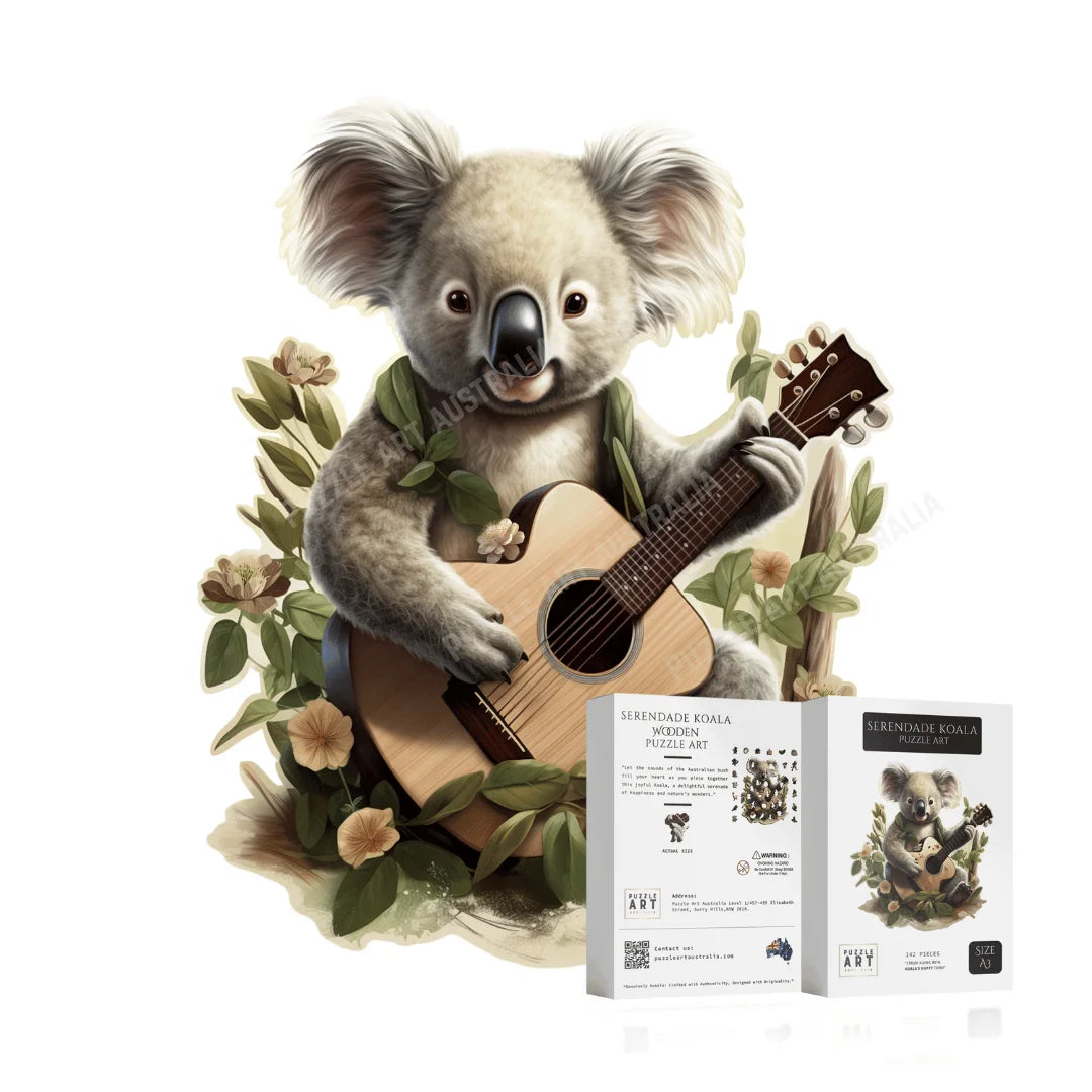 Serenade Koala - Puzzle Art Australia - Koala Wooden Puzzle Australia