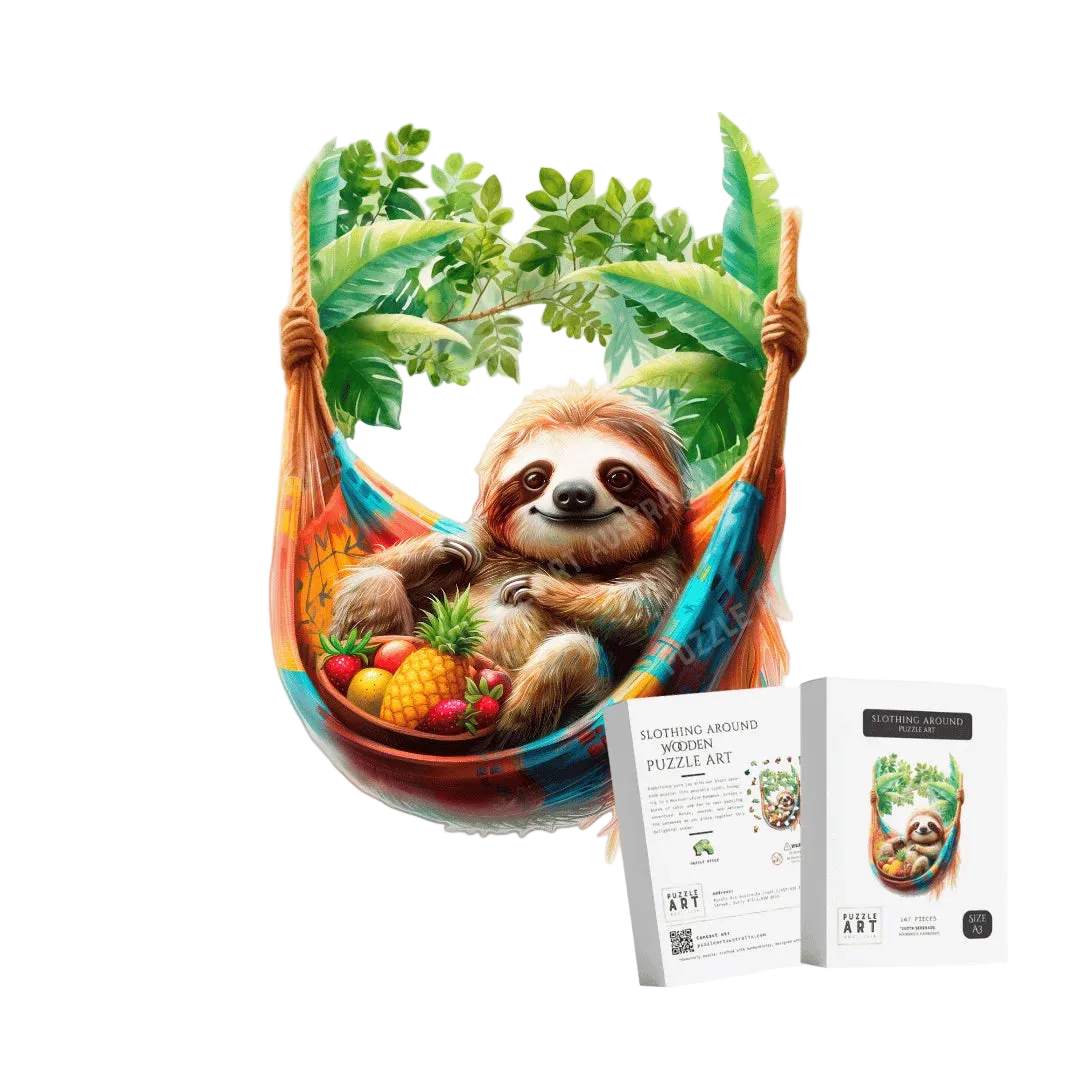 Slothing Around Wooden Puzzle Puzzle Art Australia