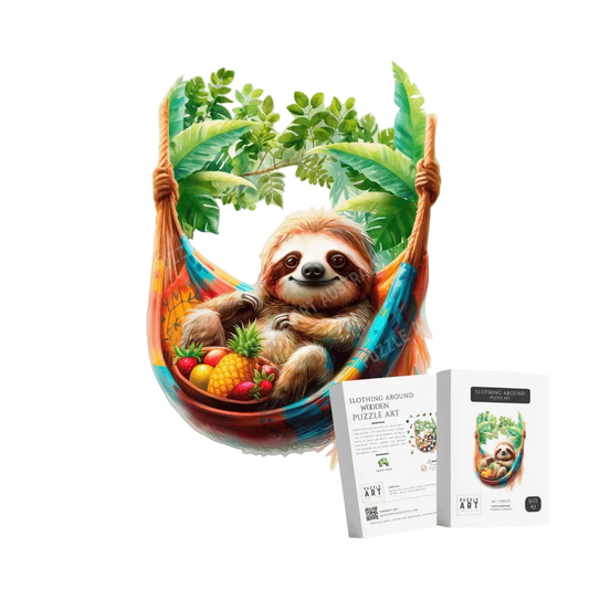 Slothing Around Wooden Puzzle Puzzle Art Australia