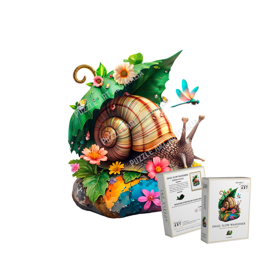 Snail Slow Wanderer ~ Decorative Wooden Puzzle Puzzle Art Australia