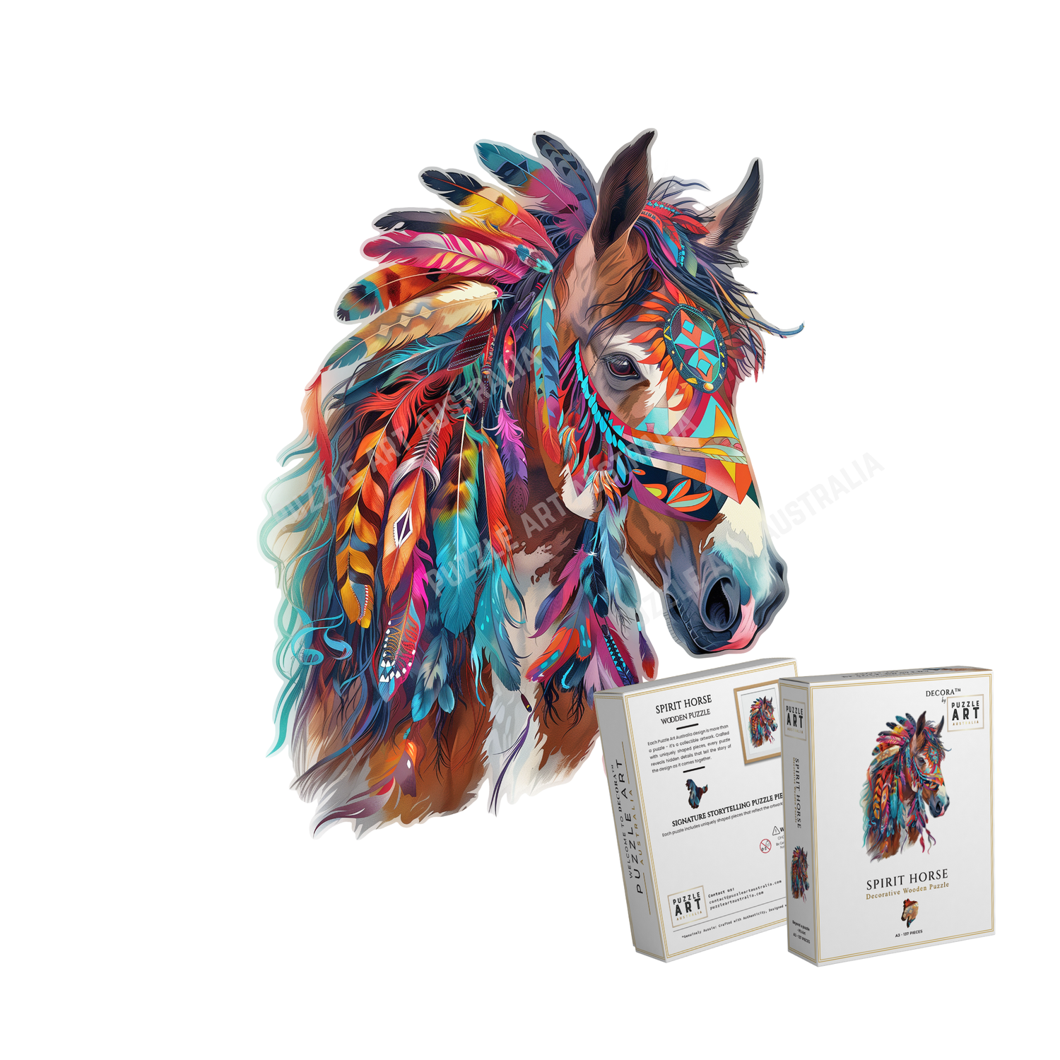 Spirit Horse Wooden Puzzle Puzzle Art Australia