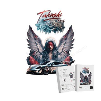 Takashi Rose Porsche Wooden Puzzle Puzzle Art Australia
