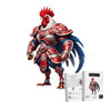 The Crimson Roosters-Inspired Warrior Puzzle – Sydney Rugby League Fans Gift-Wooden Puzzle