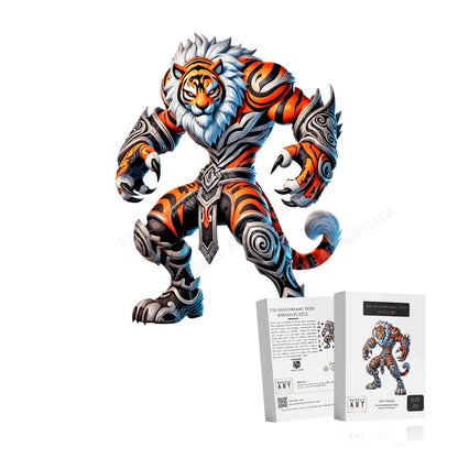 The Shadowfang Tiger-Inspired Puzzle – Wests Gladiator Character for Footy Fans-Wooden Puzzle Puzzle Art Australia