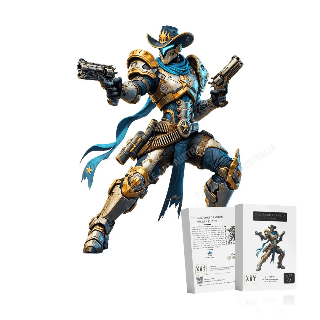 Star Forged Cowboys-Inspired Puzzle – North Queensland Gladiator Warrior Gift-Wooden Puzzle Puzzle Art Australia