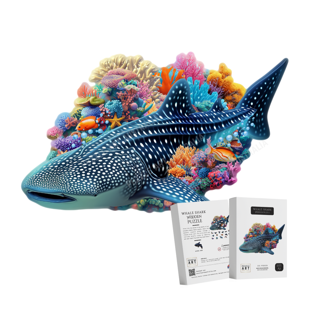 Whale Shark Wooden Puzzle Puzzle Art Australia