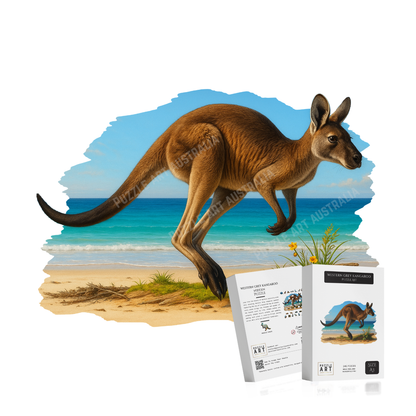 Western Grey Kangaroo Puzzle Art Australia