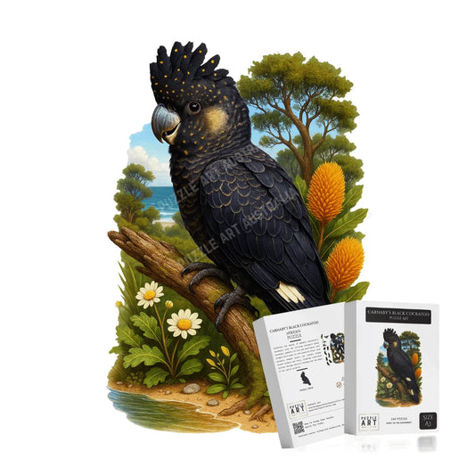 Carnaby’s Black Cockatoo Puzzle Art Australia