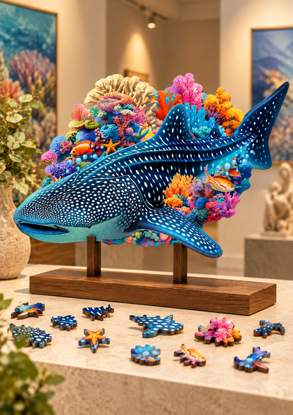 Whale Shark ~ Decorative Wooden Puzzle Puzzle Art Australia