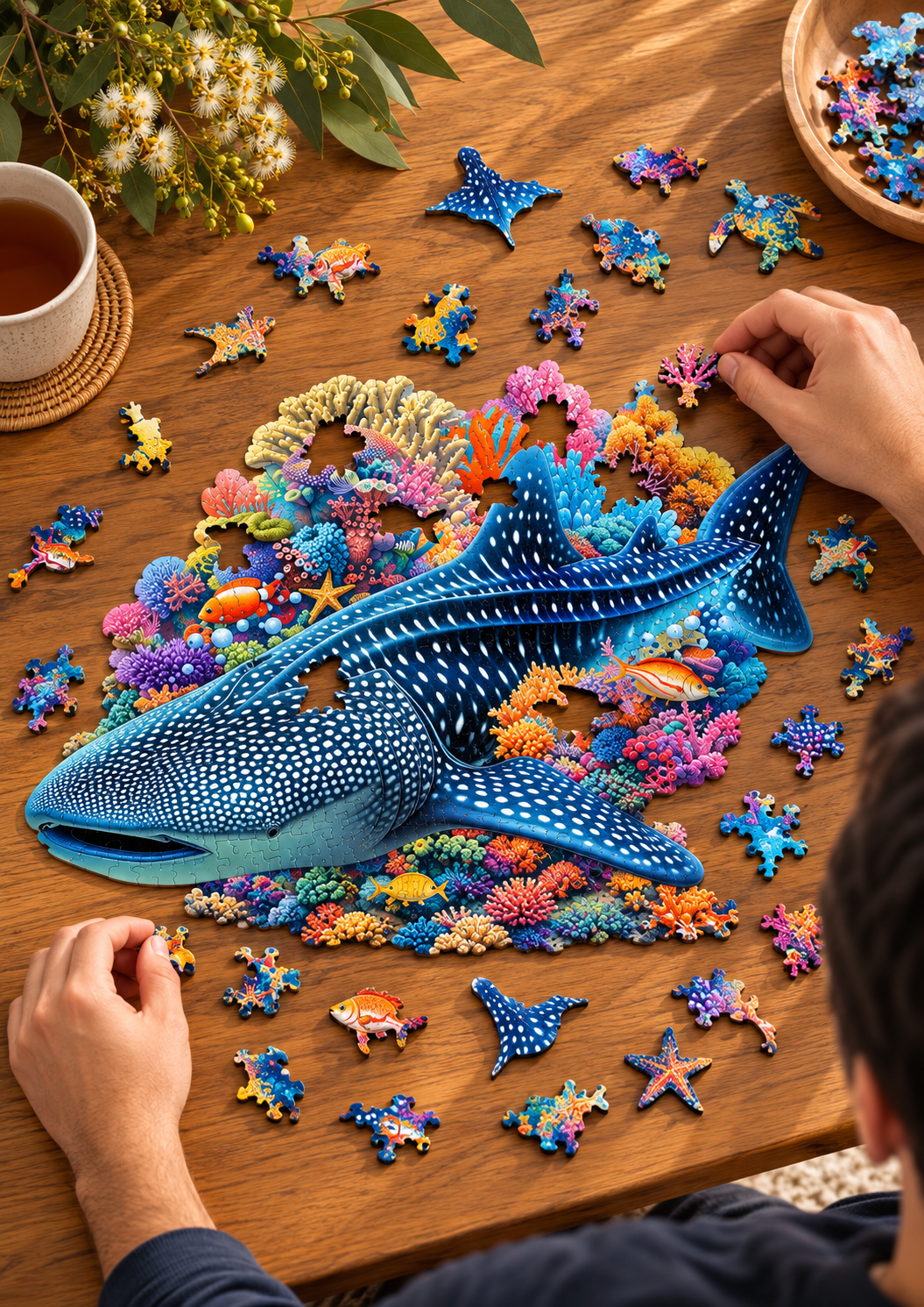 Whale Shark ~ Decorative Wooden Puzzle Puzzle Art Australia