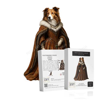 Winterborn Collie Wooden Puzzle Puzzle Art Australia