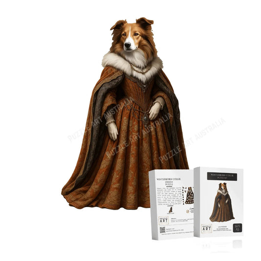 Winterborn Collie Wooden Puzzle Puzzle Art Australia