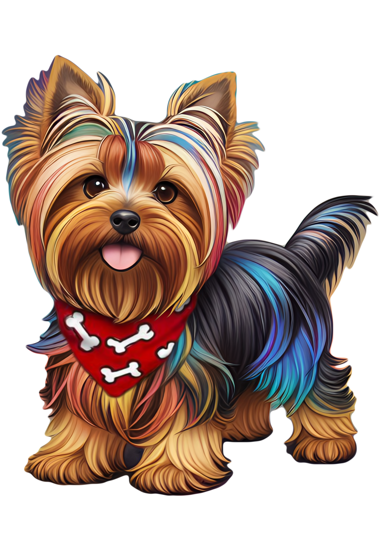 Colourful Yorkie