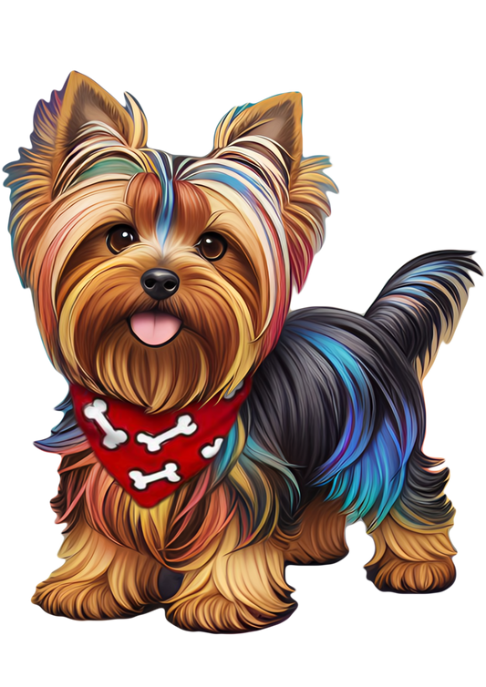 Colourful Yorkie