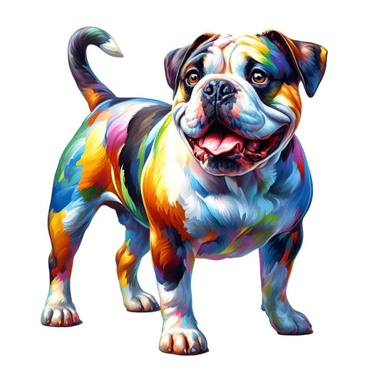 American Bull dog Wooden Puzzle