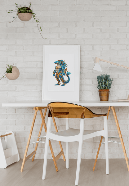 The Sapphire Eel Puzzle – Parramatta-Inspired Rugby League Artwork Puzzle Art Australia