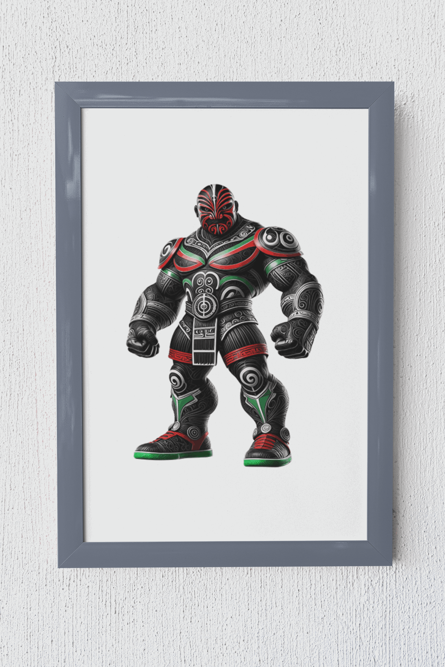 Tribal NZ Warrior Puzzle – Māori-Inspired Gladiator for League Fans-Wooden Puzzle Puzzle Art Australia