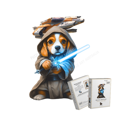 Beagle Bravery ~ Decorative Wooden Puzzle Puzzle Art Australia
