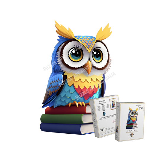 Book Owl Wooden Puzzle Puzzle Art Australia