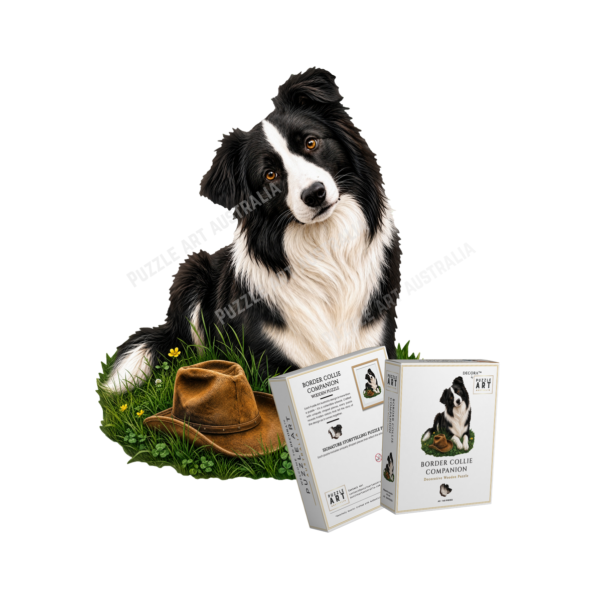 Border Collie Companion Puzzle Art Australia