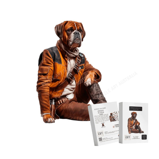 Boxer Soldier Wooden Puzzle Puzzle Art Australia