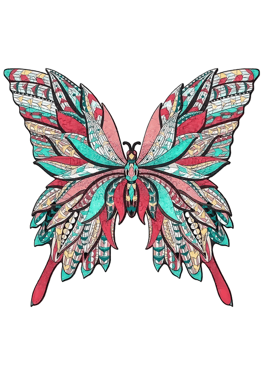 Zentangle Butterfly Wooden Puzzle