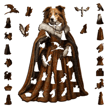 Winterborn Collie Wooden Puzzle Puzzle Art Australia