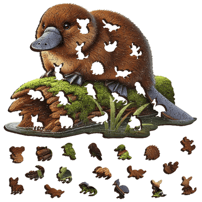 Platypus Dreaming Wooden Puzzle Puzzle Art Australia
