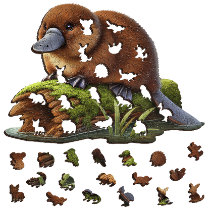 Platypus Dreaming Wooden Puzzle Puzzle Art Australia
