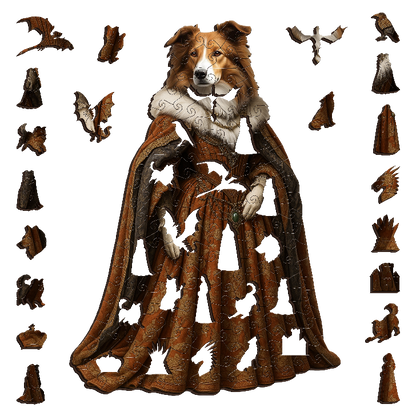 Winterborn Collie Wooden Puzzle Puzzle Art Australia