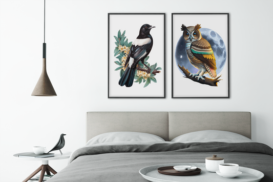 Day & Night – Decorative Wooden Puzzle Duo (A5) Puzzle Art Australia