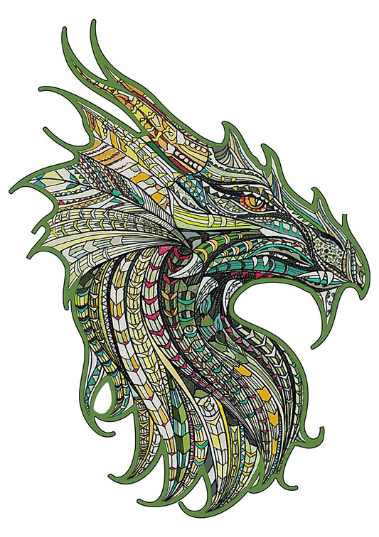 Fierce Dragon Wooden Puzzle