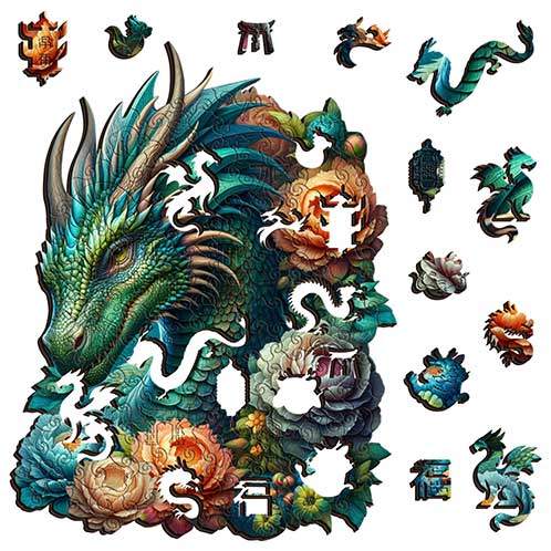 Fantasy Dragon Wooden Puzzle