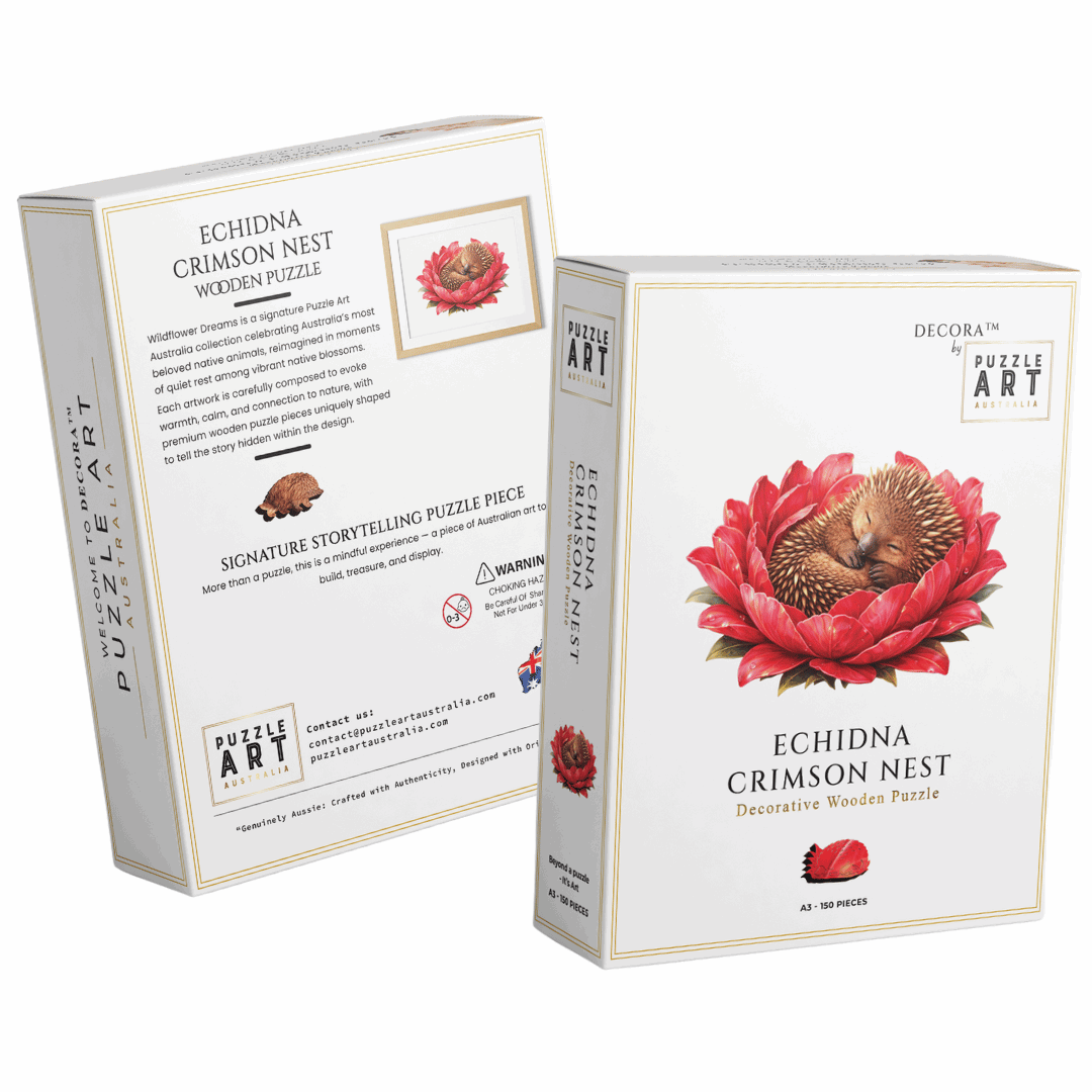 Echidna - Crimson Nest Puzzle Art Australia