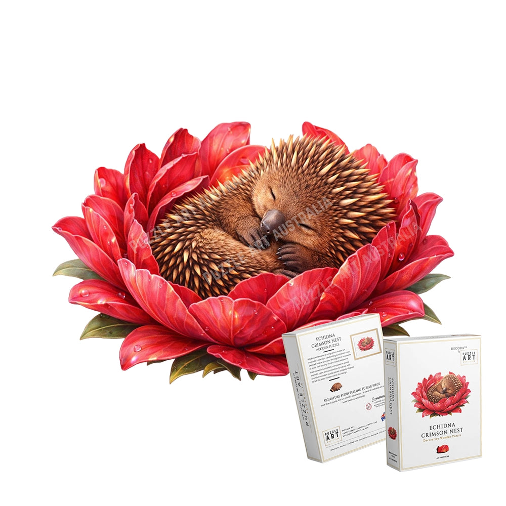 Echidna - Crimson Nest Puzzle Art Australia