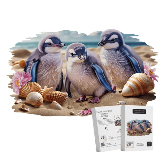 Fairy Penguin Wooden Puzzle Puzzle Art Australia
