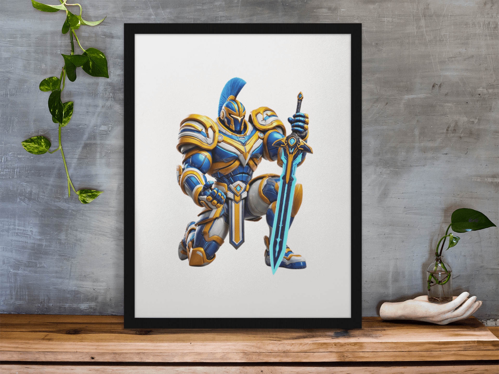 "Titans Warrior Puzzle – Gold Coast Gladiator-Inspired Artwork" Puzzle Art Australia