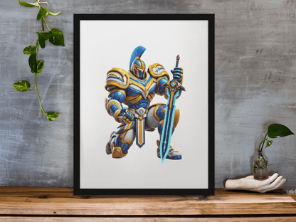 "Titans Warrior Puzzle – Gold Coast Gladiator-Inspired Artwork" Puzzle Art Australia