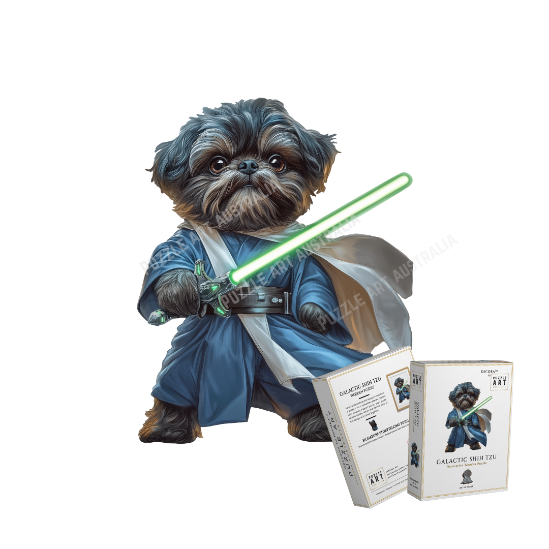 Galactic Shih Tzu ~ Decorative Wooden Puzzle Puzzle Art Australia