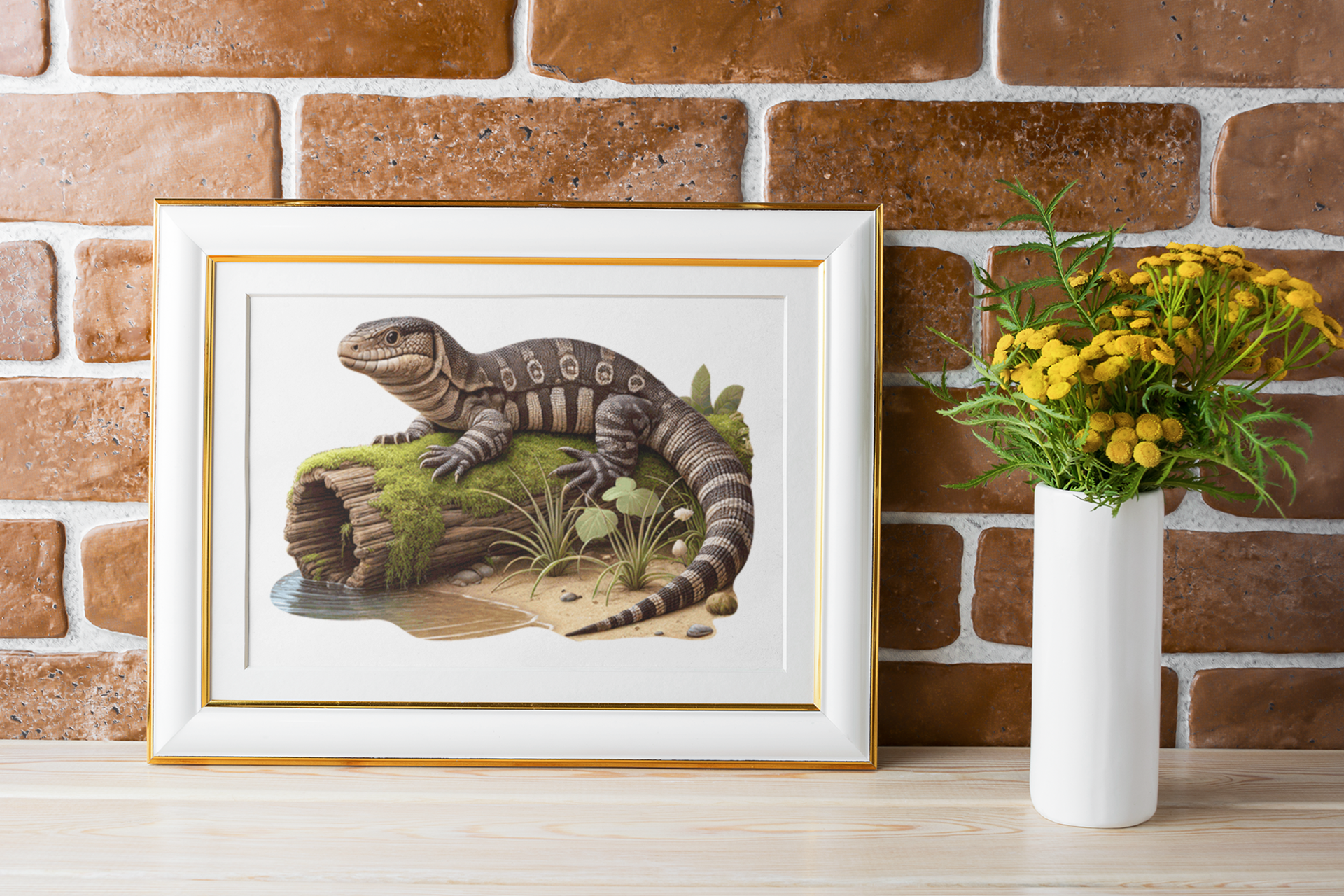 Sandstone Goanna Wooden Puzzle Puzzle Art Australia