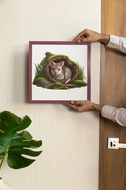 Wallaby Cuteness Wooden Puzzle Puzzle Art Australia